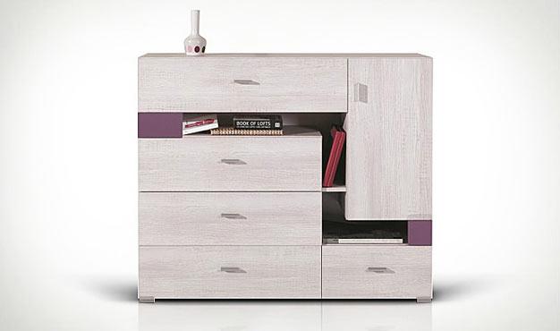 Commode en bois pour chambre enfant ado finition v