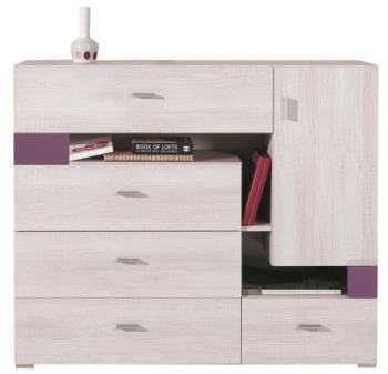 COMMODE CHAMBRE ADO A TEEN VIOLET