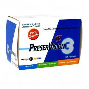 Bausch & Lomb - PreserVision 3 180 capsules