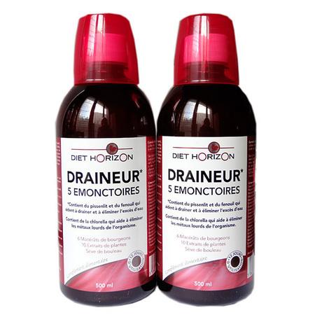 Sante Verte Draineur Nature 5 Emonctoires 500ml Sante Verte Draineur Nature 5 Emonctoires 500ml