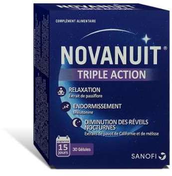 Sanofi Novanuit triple action 30 gélules Sanofi Novanuit triple action