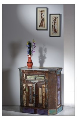 Confiturier 2 portes, 1 tiroir - PONDICHERY - L 70