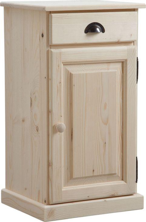 Confiturier en bois brut 1 tiroir 1 porte