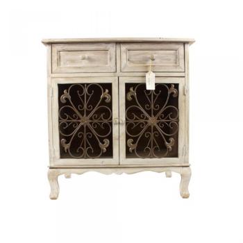 MEUBLE CONFITURIER RANGEMENT BOIS CESURE BLANC 2 T