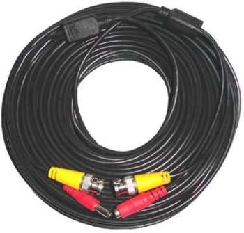 Cable video BNC video 12V de 50 m tout en un