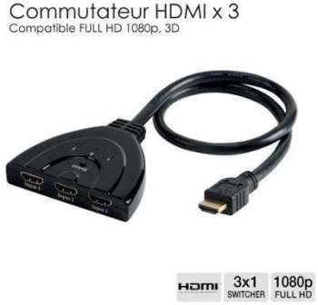 Répartiteur HDMI vers 3 HDMI femelle