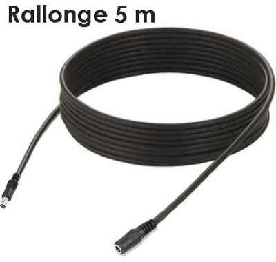Cable dextension dalimentation DC 5 metres