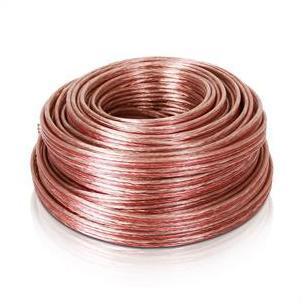 Auna câble haut-parleur 4x2,5mm² transparent 25m