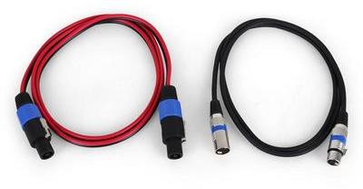 Set de cables 1 x XLR 1 x Speakon