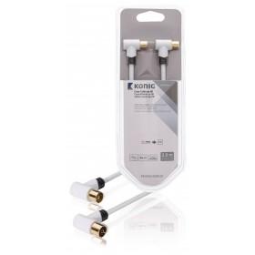 Câble coaxial 90 dB, coaxial mâle coudé vers femel