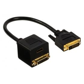 Câble adaptateur DVI à connecteur DVI-D 24+1 broch