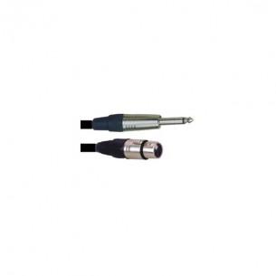 Câble XLR femelle / jack 6.35 mono