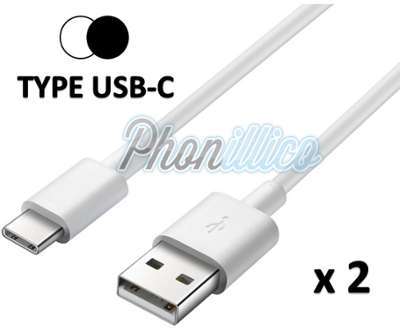 Lot de 2 Cables USB-C Chargeur pour Huawei P10