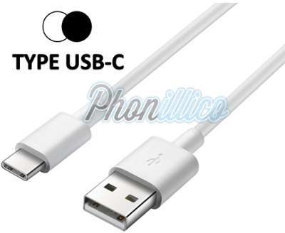 Cable USB-C Chargeur Blanc ou Noir pour Samsung Ga