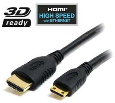 Câble HDMI Mâle vers Mini HDMI Mâle (2m)