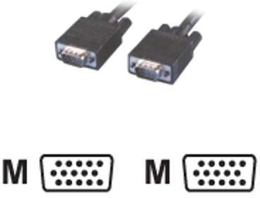 Câble surmoulé SVGA HD15 M M 15 conducteurs blindés Câble surmoulé SVGA HD15 M