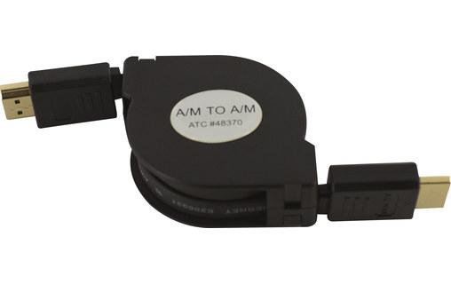 Câble HDMI 1.4 4K rétractable HDMI vers HDMI M/M -