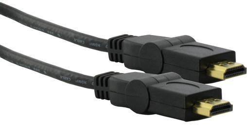 Câble HDMI 1.3 à tête pivotante 1M Mâle / Mâle - C