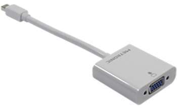 Adaptateur mini Displayport Metronic vers VGA Blanc Adaptateur mini Displayport