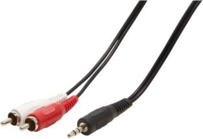 Listo 1M20 J3,5-M/2RCA-M - Câble Jack/RCA