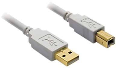 Câble USB OMENEX A mâle B mâle Blanc Câble USB OMENEX A mâle B