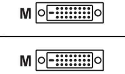 Câble DVI-D mâle vers DVI-D mâle nombre de contacts Câble DVI-D mâle vers DVI-D