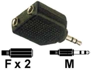 Doubleur adaptateur jack 3 5mm stéréo monobloc 2 connecteurs Doubleur adaptateur jack 3