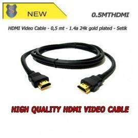 Câble vidéo HDMI 0,5 mètres connecteurs mâles - Se
