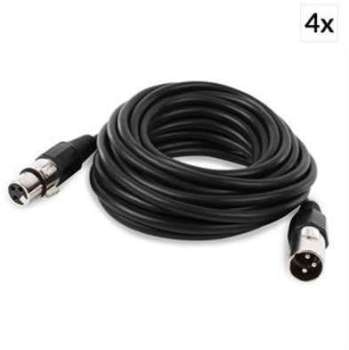 FrontStage set de 4 cābles XLR 6m māle vers femell