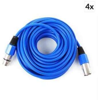 FrontStage 4 x cābles XLR 10m māle vers femelle