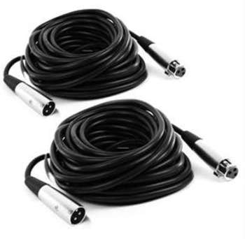 Frontstage 2 x cable XLR 10m male - femelle connec