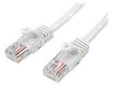 StarTech.com 0.5m White Cat5e / Cat 5 Snagless Eth