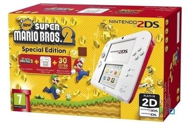 Nintendo 2DS Blanche et rouge New Super Mario Bros Nintendo 2DS Blanche et rouge