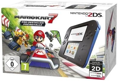 Nintendo 2DS Noire et Bleue Mario Kart 7 Nintendo 2DS Noire et Bleue