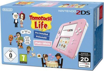 Console 2DS Nintendo Rose Blanche Tomodachi Life Console 2DS Nintendo Rose
