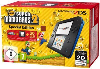 Console 2DS Nintendo Noire Bleue New Super Mario Bros Console 2DS Nintendo Noire