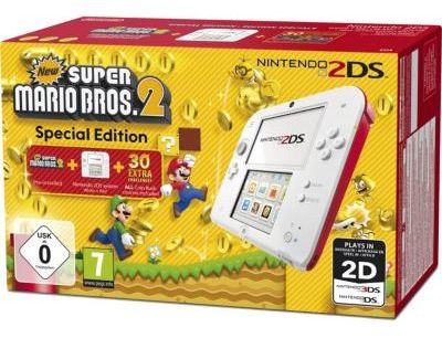 Console 2DS Nintendo Blanche/Rouge + New Super Mar