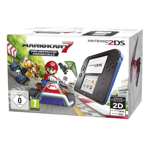Nintendo 2DS noire + Mario Kart 7