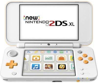 Console New 2DS XL Nintendo Blanche et Orange Console New 2DS XL Nintendo