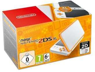 Console New Nintendo 2DS XL orange et blanche Console New Nintendo 2DS XL