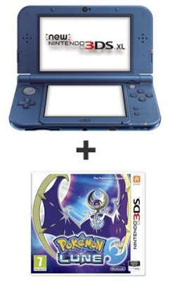 Console Nintendo New 3DS XL Bleue + Pokémon Lune