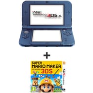NEW 3DS XL METALLIC BLUE + SUPER MARIO MAKER 3DS