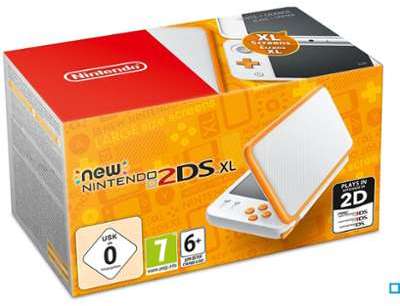 Console New Nintendo 2DS XL Blanc + Orange
