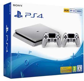Sony Console PS4 Slim 500Go Argent 2nde manette DS4 Sony Console PS4 Slim 500Go