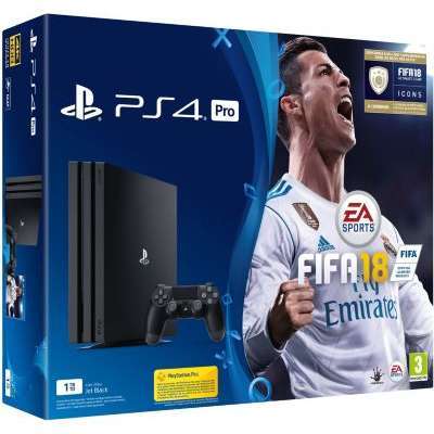 Console PS4 Sony PS4 Pro 1To Noire + FIFA 18