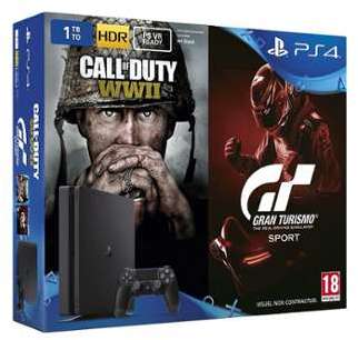 Sony PlayStation 4 Slim 1To GT Sport Call of Duty WWI Sony PlayStation 4 Slim 1To