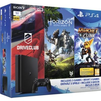 Console PS4 Sony PS4 1To + Horizon + Drive Club +