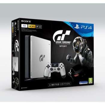 Sony PlayStation 4 Slim 1To Argent Gran Turismo Sport Sony PlayStation 4 Slim 1To