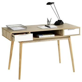 Console NEWPORT, décor blanc et chêne sonoma