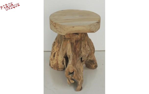 Sellette en teck massif / hauteur 45 cm pièces uni